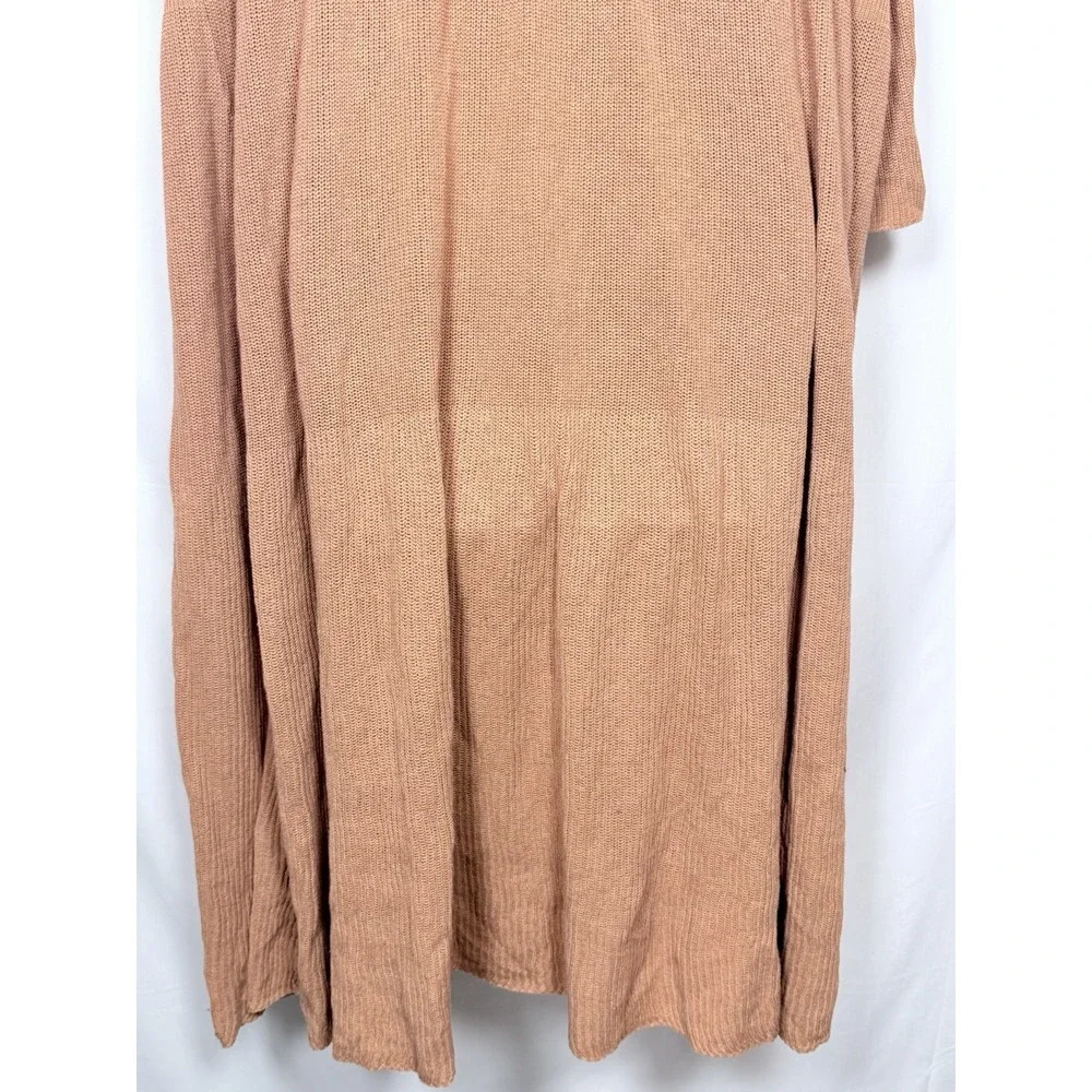 Free People Making Waves Cardigan XS Oversized Boho Duster Linen Blend‎